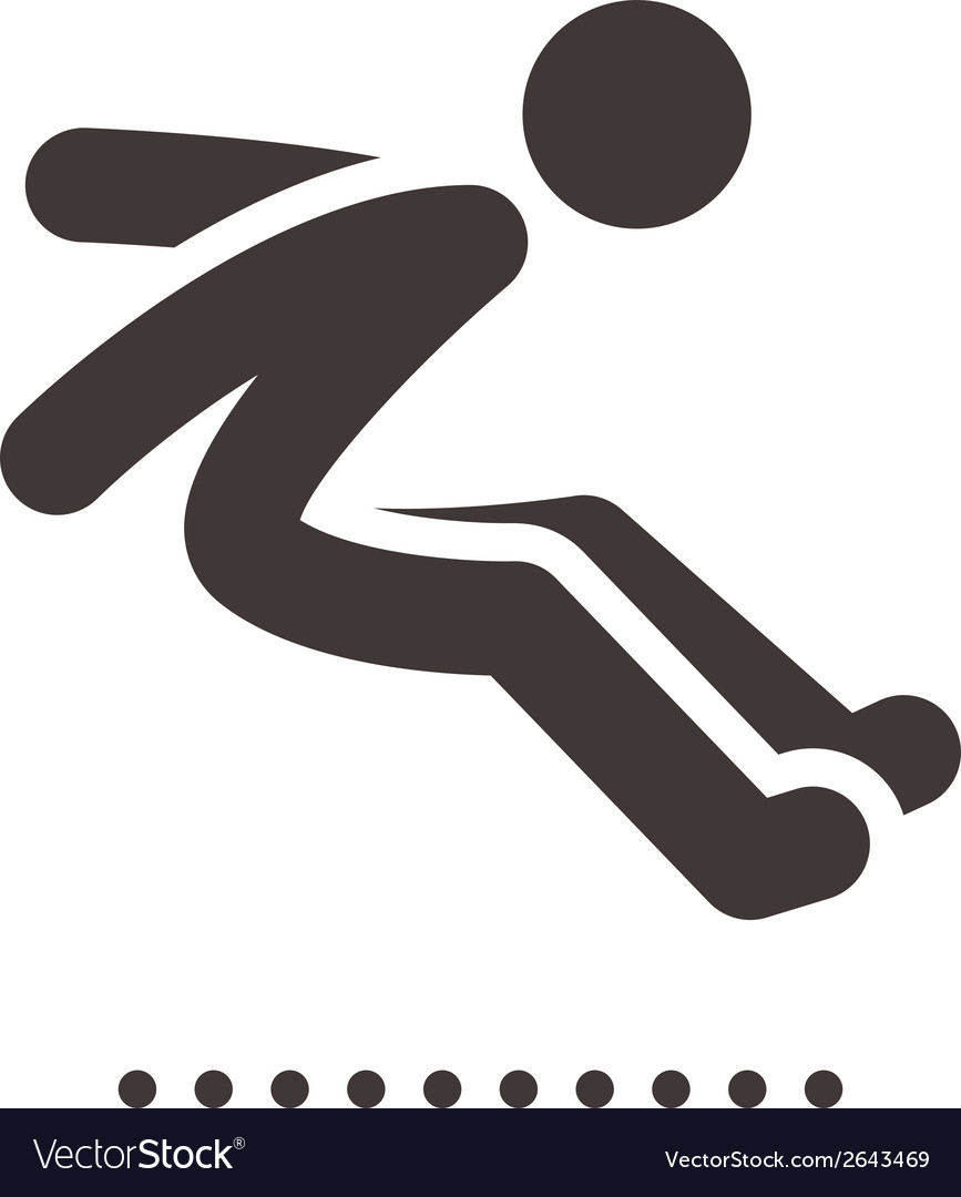 Long jump icon Royalty Free Vector Image - VectorStock