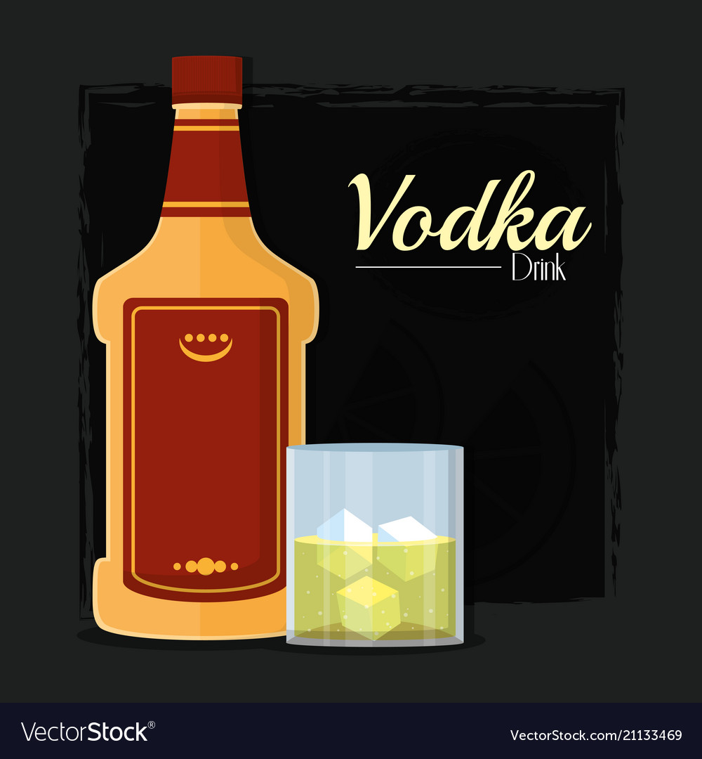 Vodka alcohol drink Royalty Free Vector Image - VectorStock