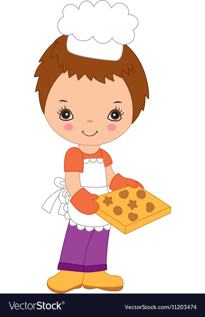 Little chef Royalty Free Vector Image - VectorStock