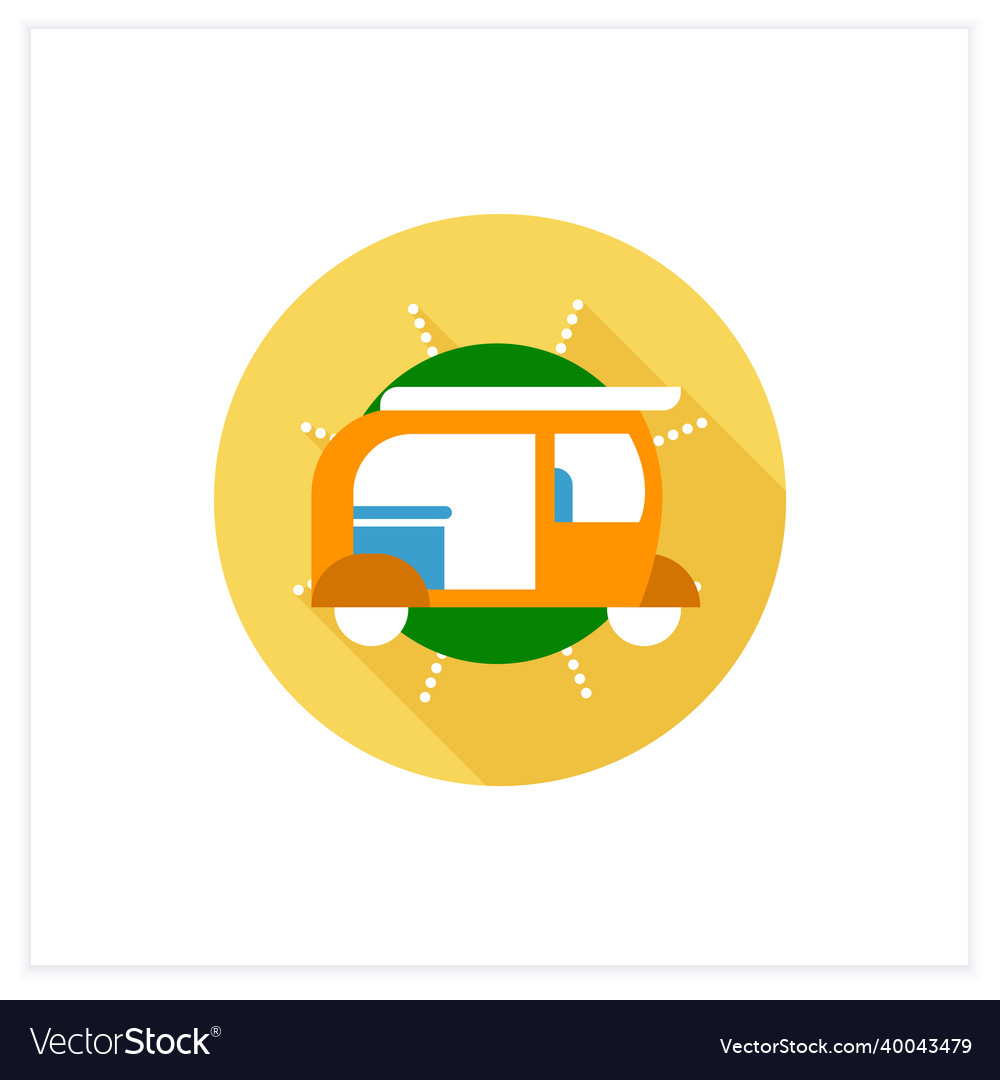 Auto rickshaw flat icon