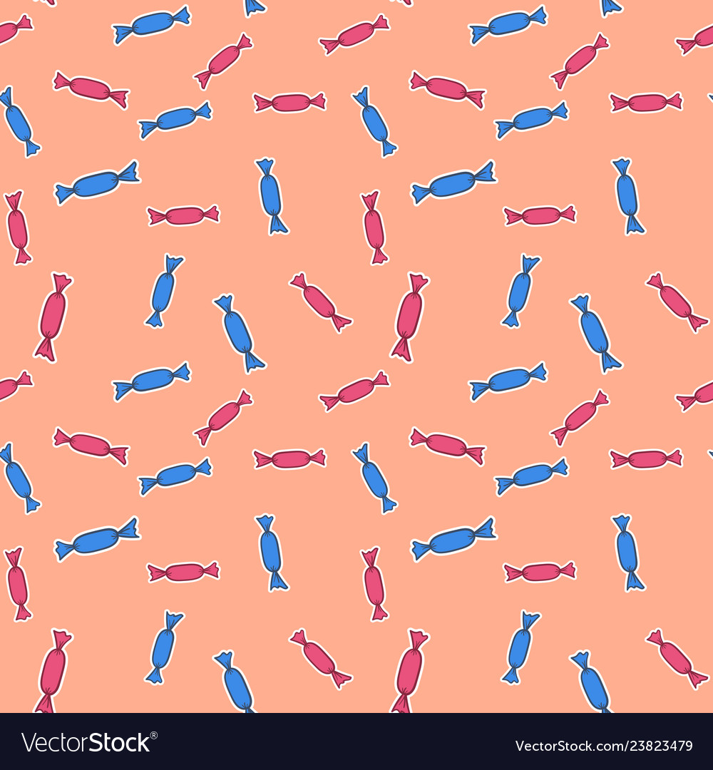 Seamless pattern of sweets