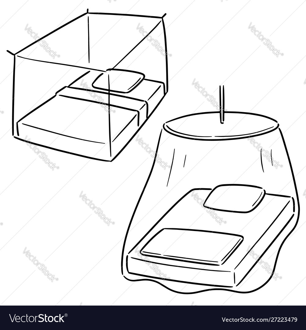 Set mosquito net Royalty Free Vector Image - VectorStock