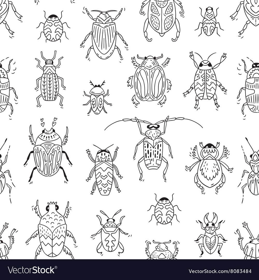 Bugs seamless pattern