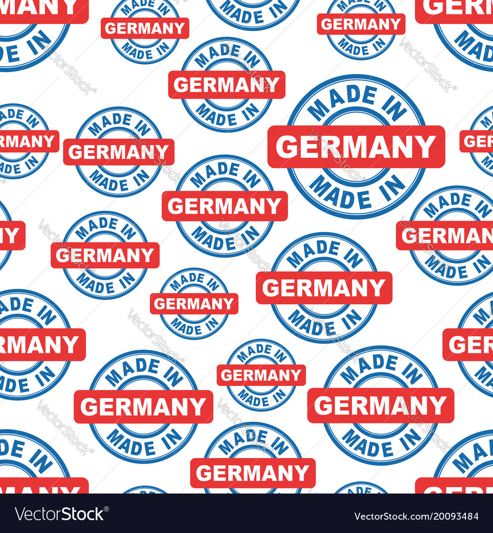 Made in germany seamless pattern background icon