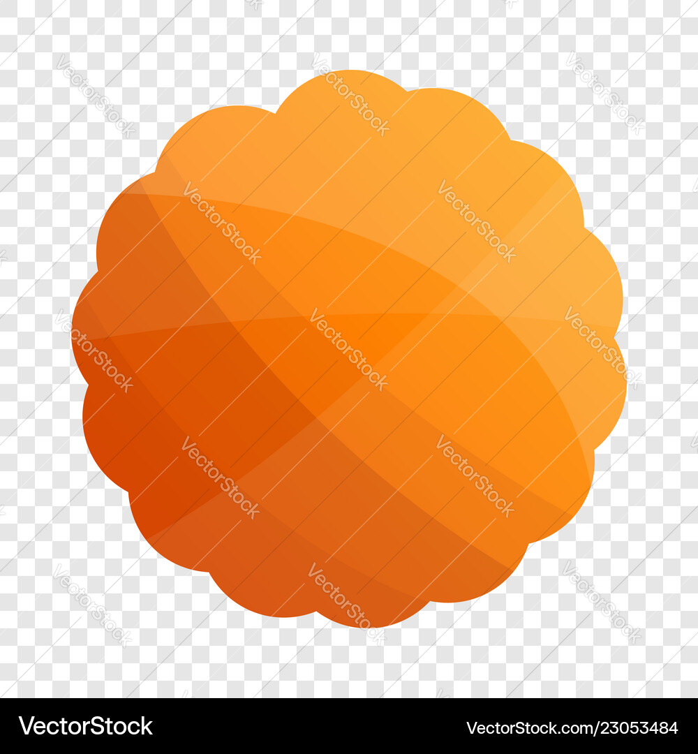 Round cookies icon cartoon style Royalty Free Vector Image