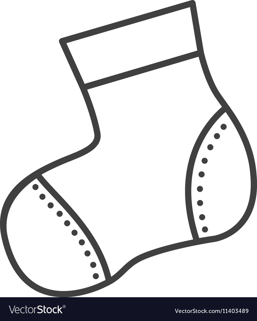 Baby sock icon