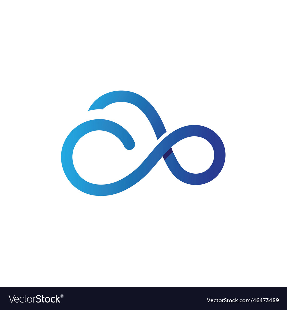 Cloud template icon Royalty Free Vector Image - VectorStock