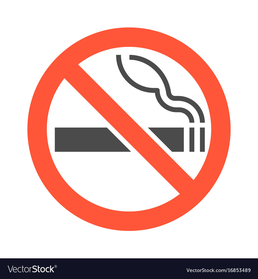 No Smoking Area Sign