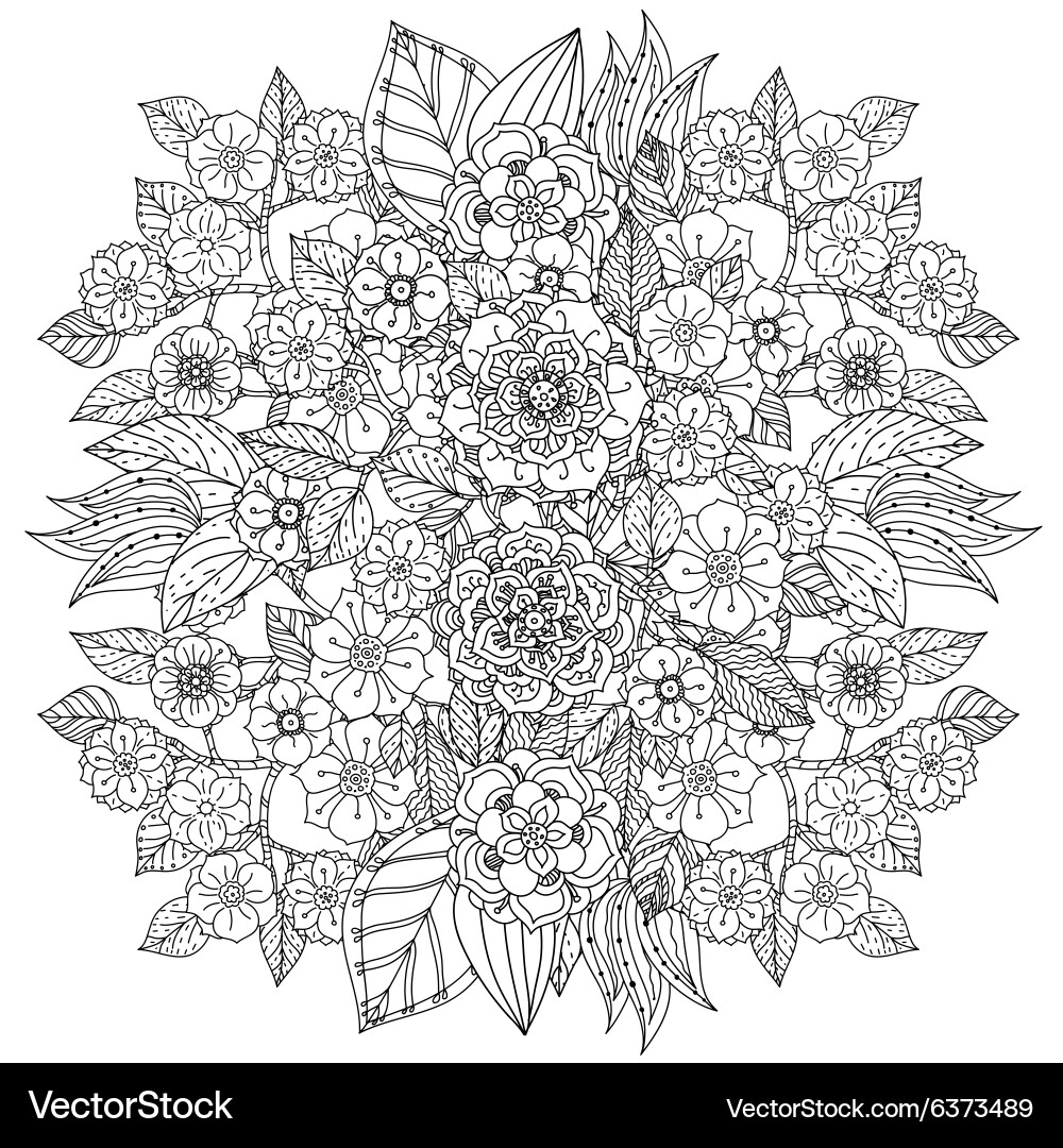 Pattern for coloring book Royalty Free Vector Image