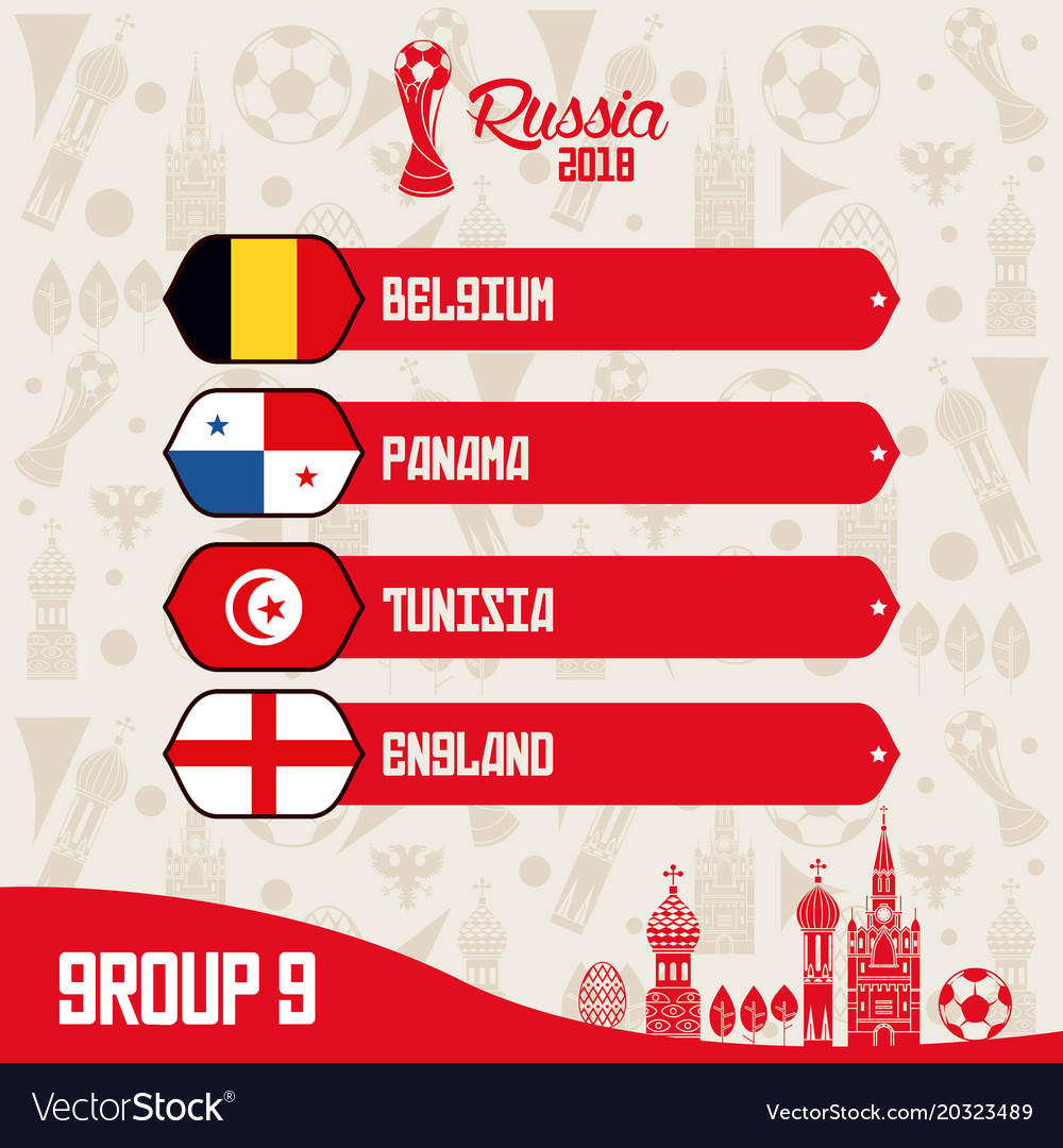 Russia football teams group Royalty Free Vector Image