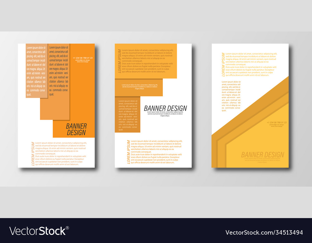 Abstract design template for a banner poster