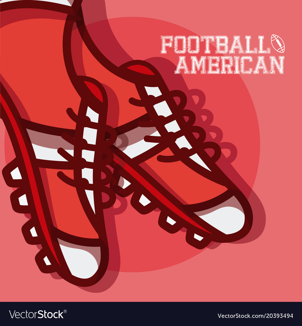 American football red design