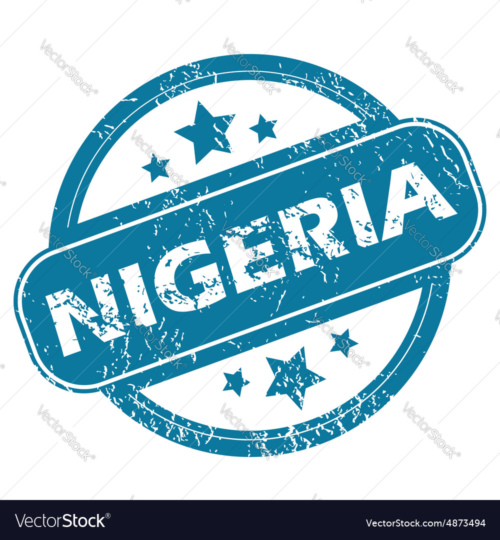 Nigeria Round Stamp Royalty Free Vector Image - VectorStock