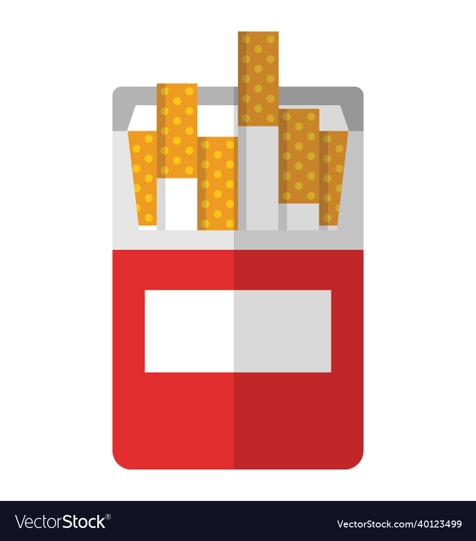 Cigarettes pack Royalty Free Vector Image - VectorStock