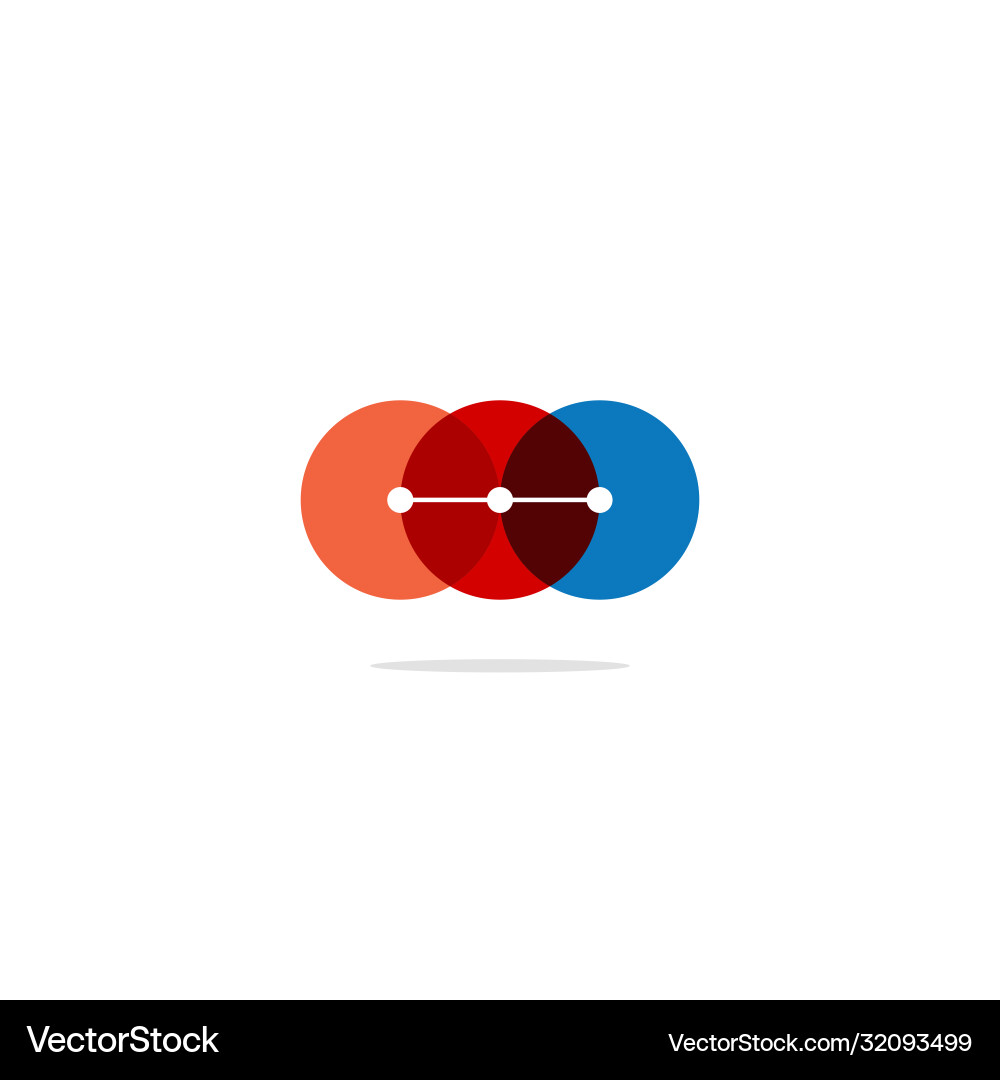 Round gradient colored logo Royalty Free Vector Image