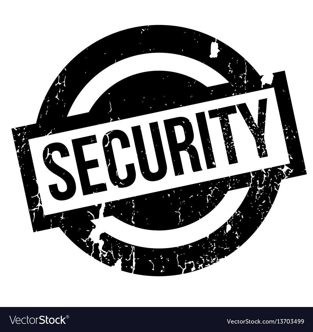 Security rubber stamp Royalty Free Vector Image