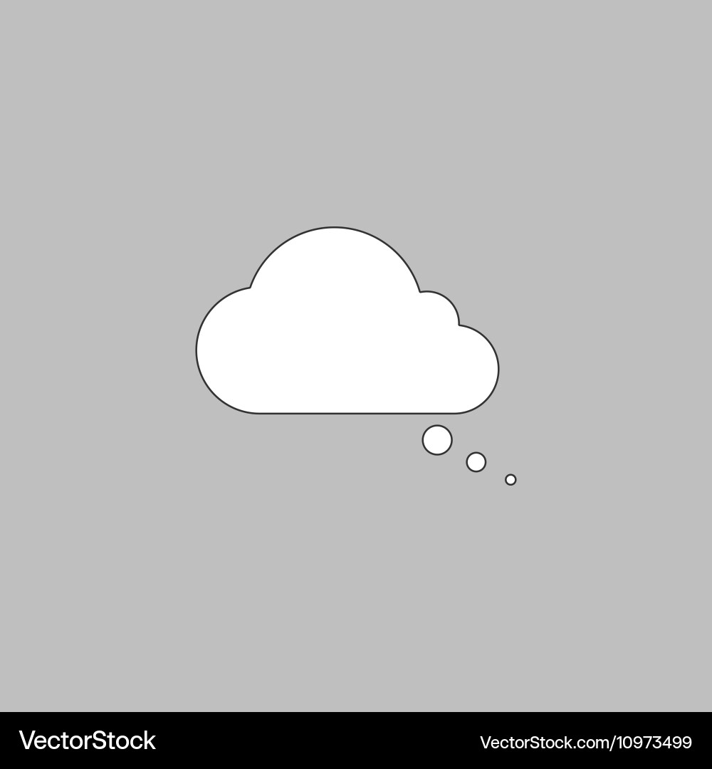 Speech bubble computer symbol Royalty Free Vector Image