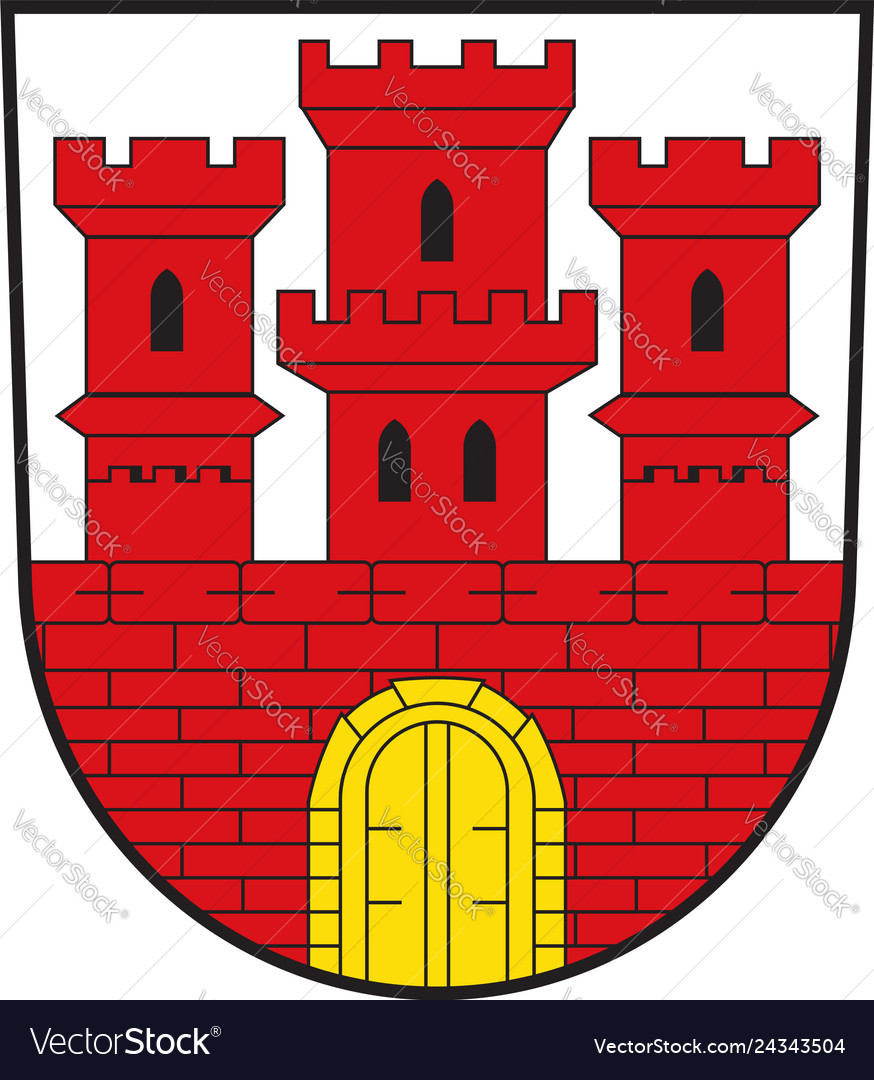 Coat of arms of steinheim in north Royalty Free Vector Image