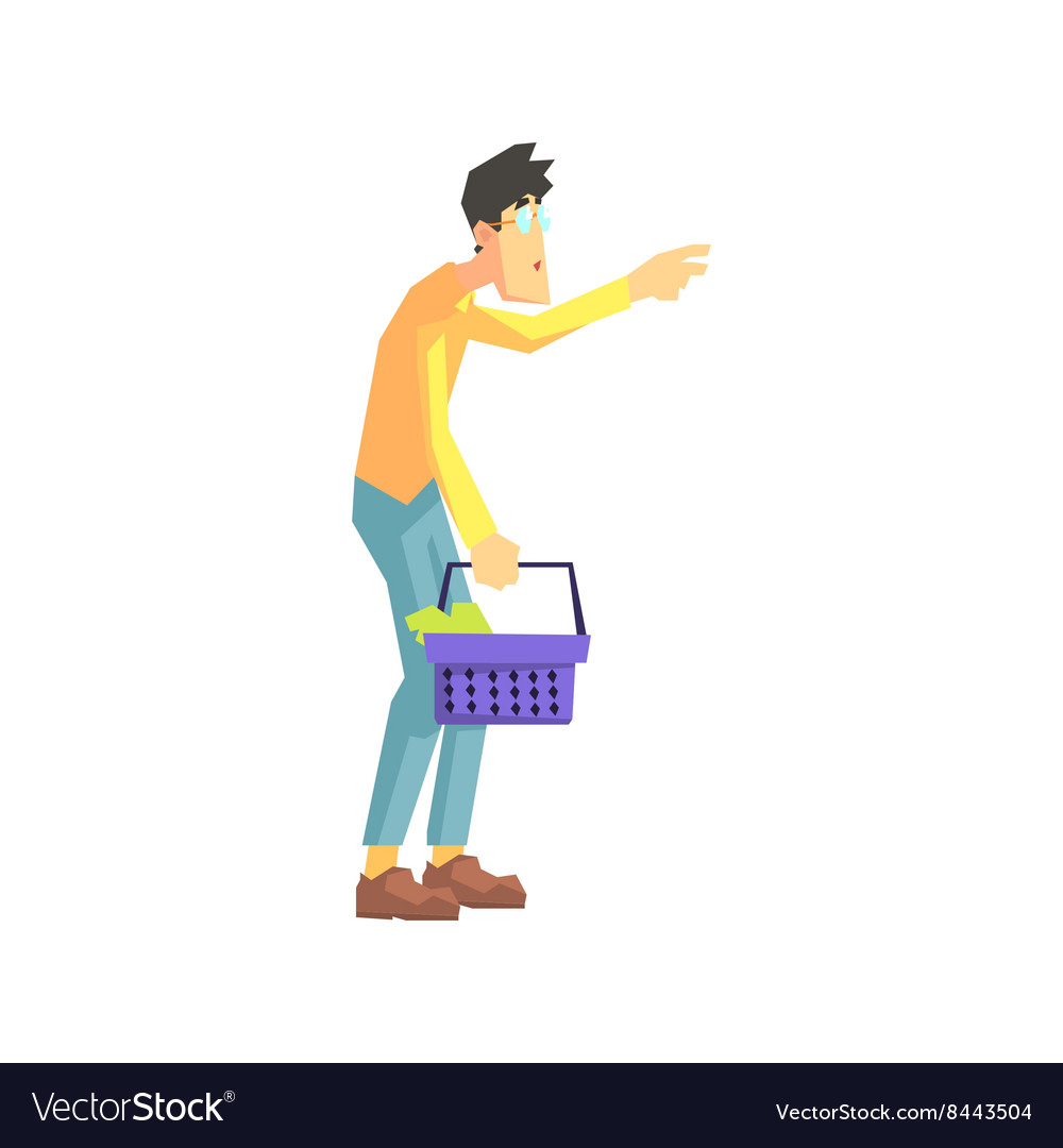 Man taking something from the shelf