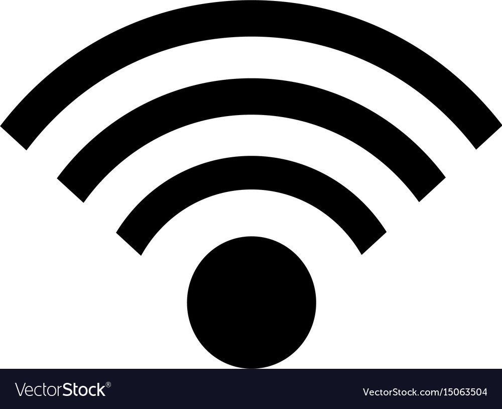 Wifi signals connection icon Royalty Free Vector Image