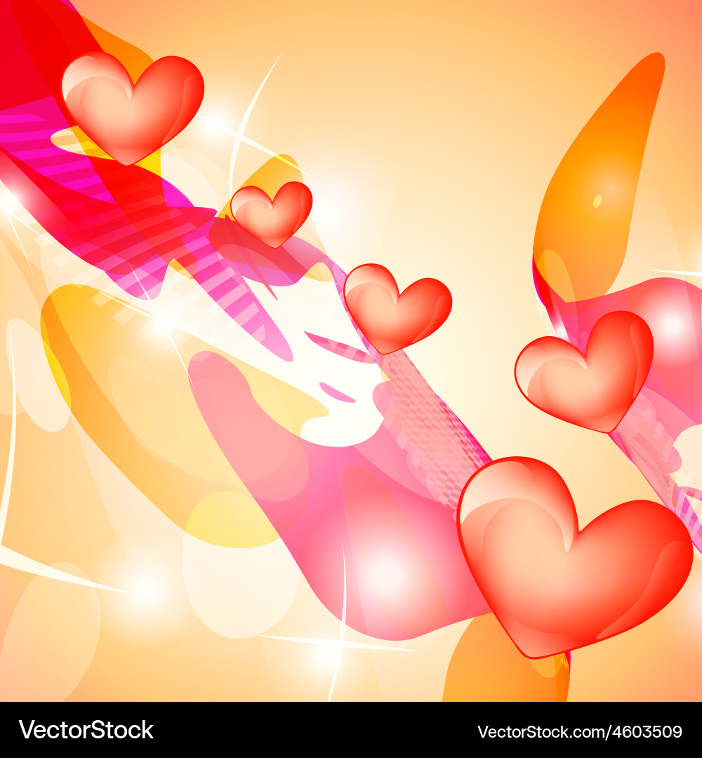 Heart background Royalty Free Vector Image - VectorStock