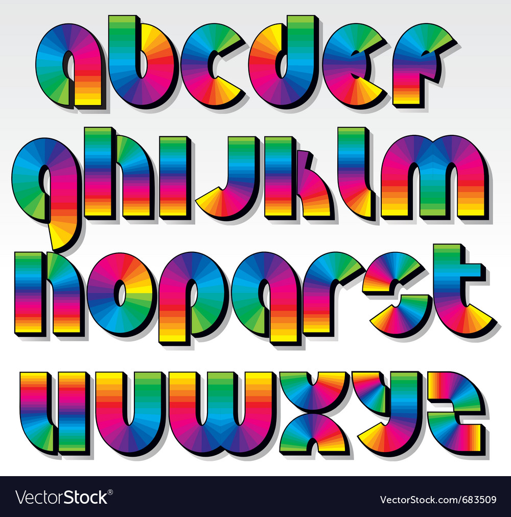 Retro alphabet