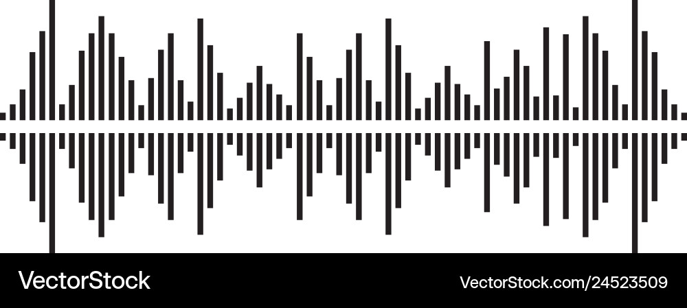Sound waves Royalty Free Vector Image - VectorStock