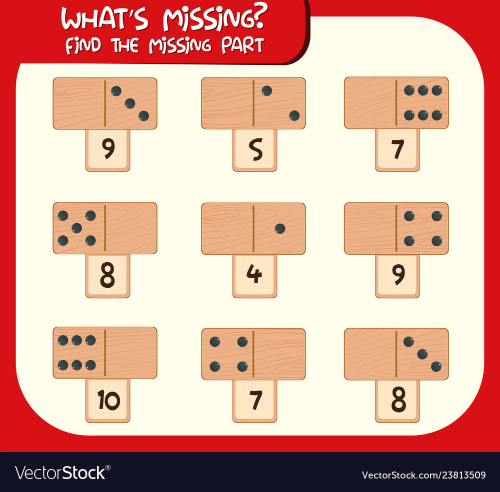 write missing number worksheet royalty free vector image