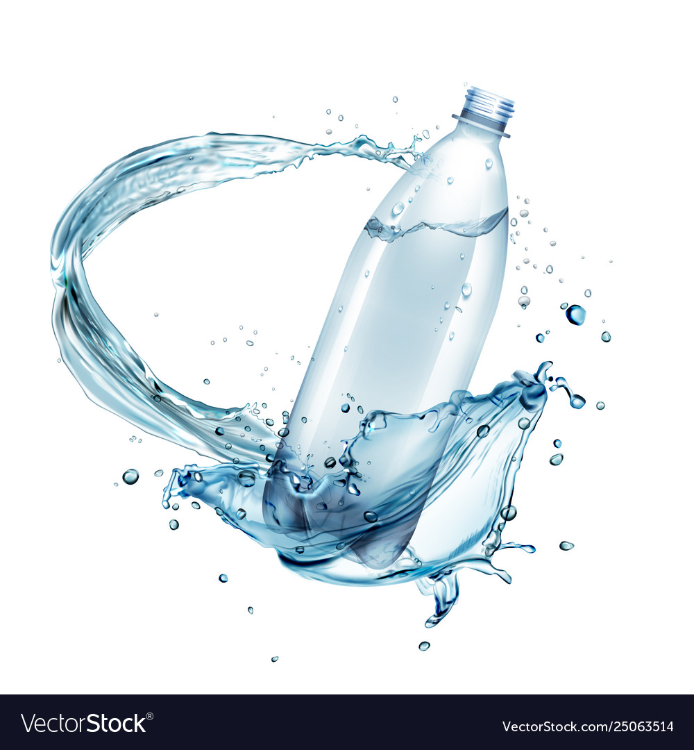 Water splashes around vector image Water splashes around