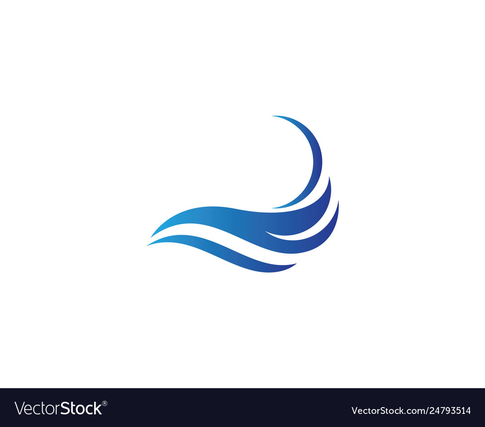 Wave symbol design Royalty Free Vector Image - VectorStock