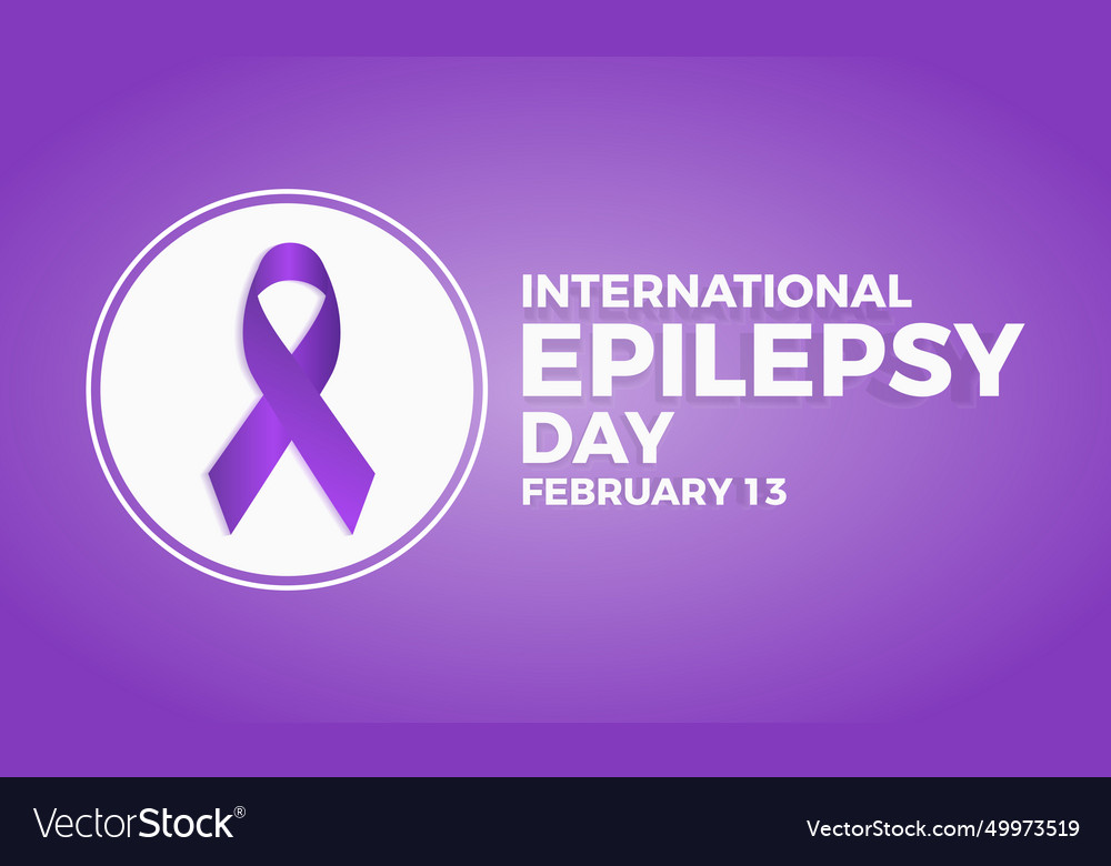 International epilepsy day observed every year Vector Image