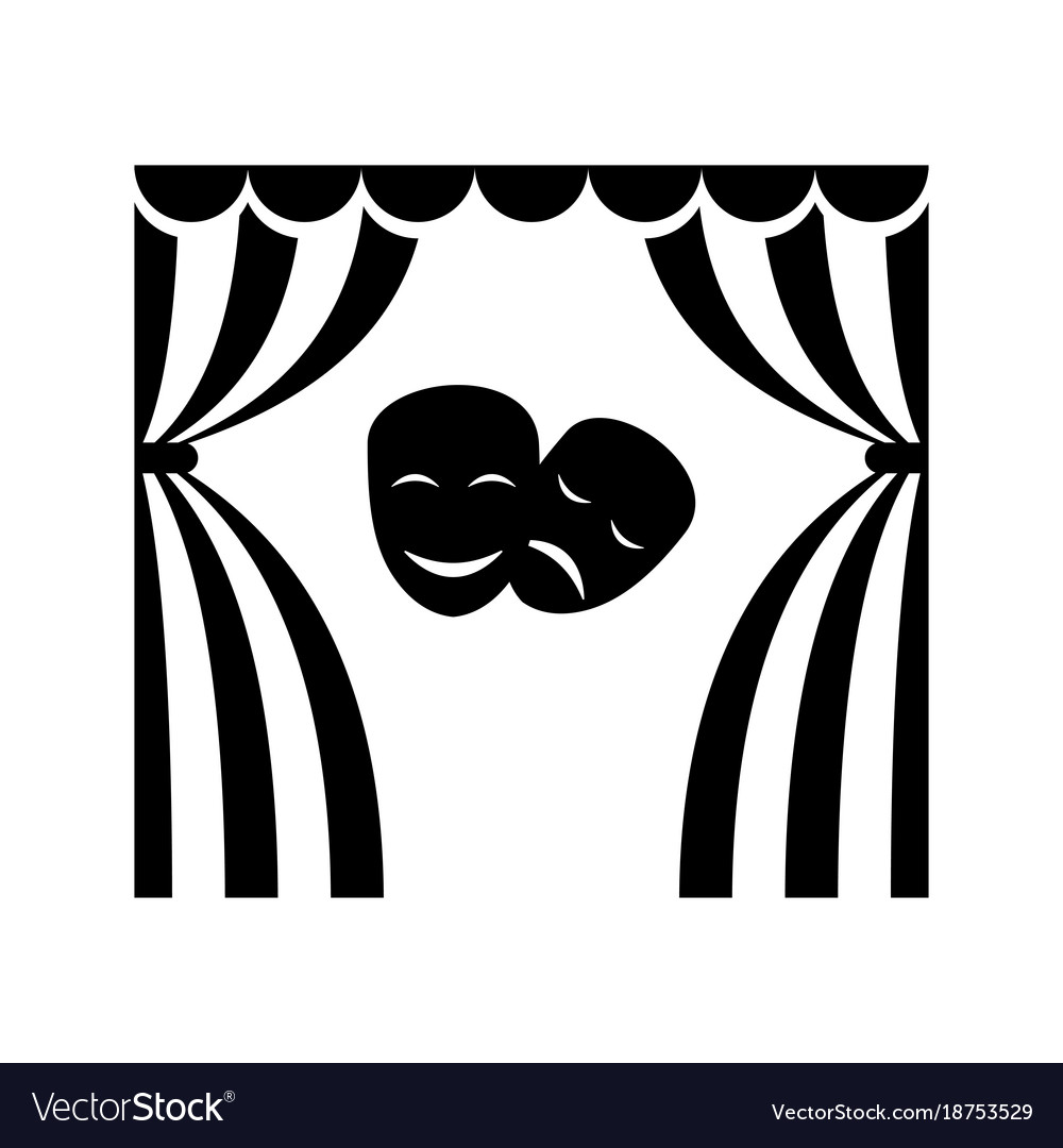Cinema Theatre Mask Royalty Free Vector Image Vectorstock Cinema Theatre Mask Royalty Free Vector Image Vectorstock