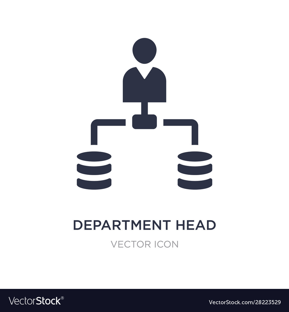 department-head-icon-on-white-background-simple-vector-image