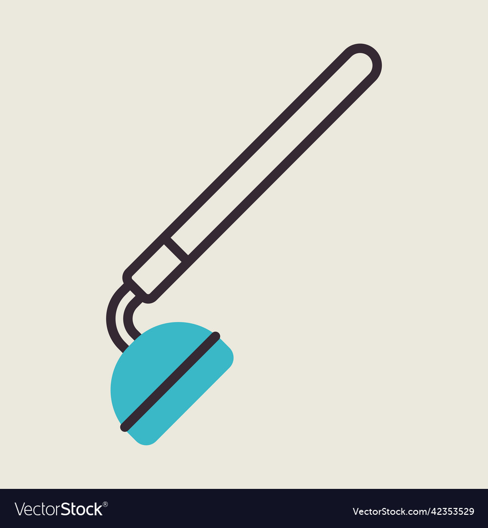 Garden hoe isolated icon graph symbol Royalty Free Vector