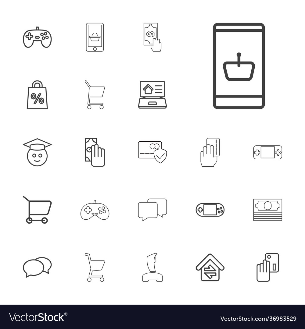 Online Icons Royalty Free Vector Image Vectorstock Online Icons Royalty Free Vector Image Vectorstock