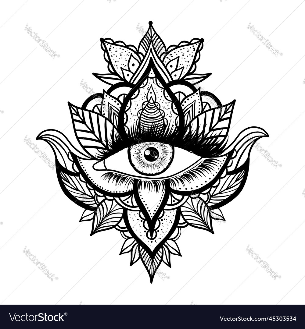 All seeing eye Royalty Free Vector Image - VectorStock