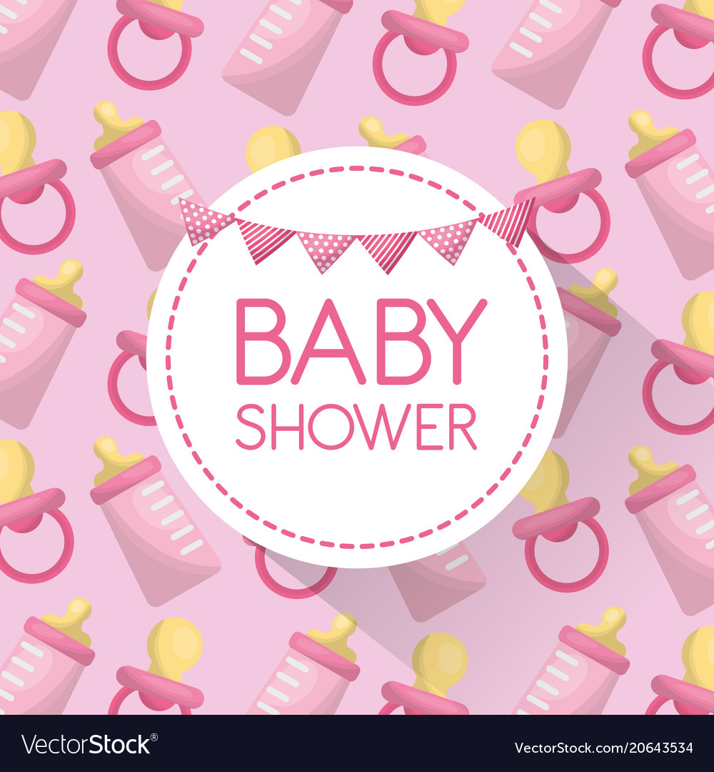 Baby shower card Royalty Free Vector Image - VectorStock