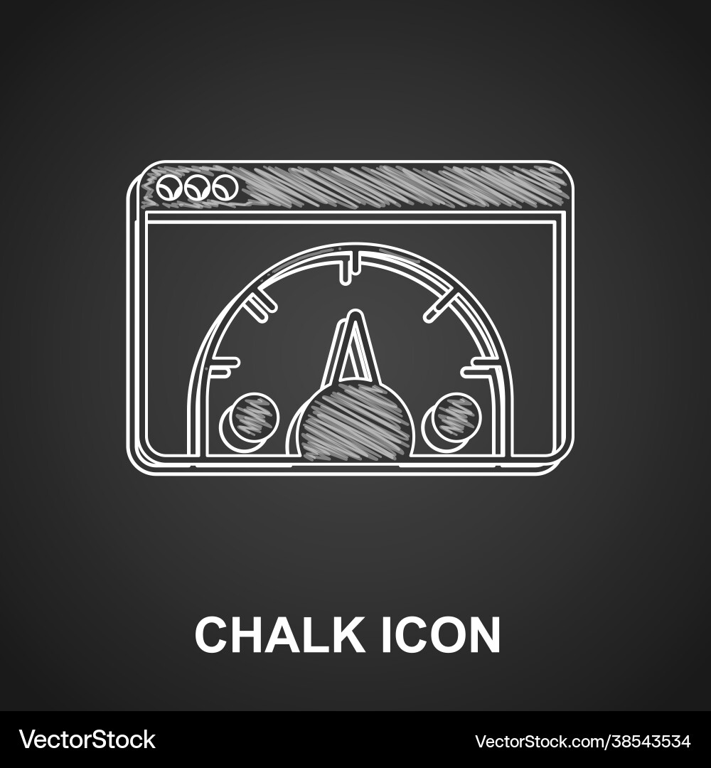 Chalk web analytics information and development Vector Image