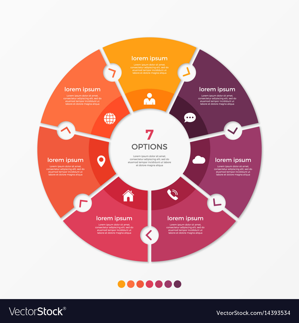 Инфографика круговая диаграмма конструктор