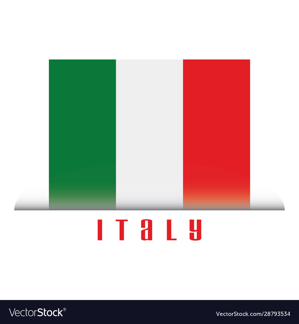 Italien Poster mit Flagge