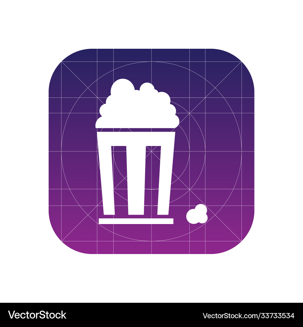 Popcorn icon Royalty Free Vector Image - VectorStock