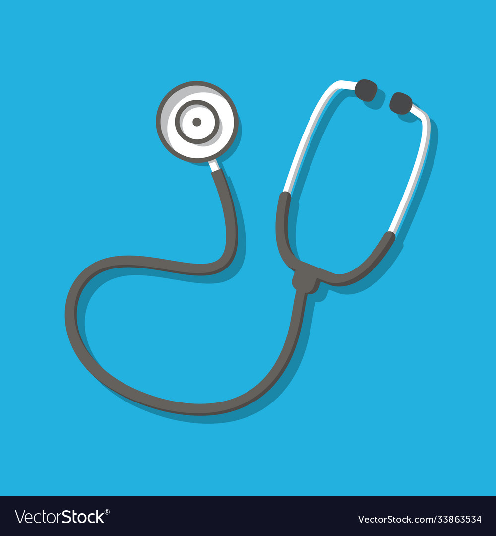 Stethoscope medical icon doctor diagnostic Vector Image