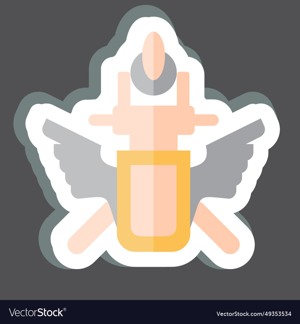 Sticker emblem related to russia symbol simple Vector Image