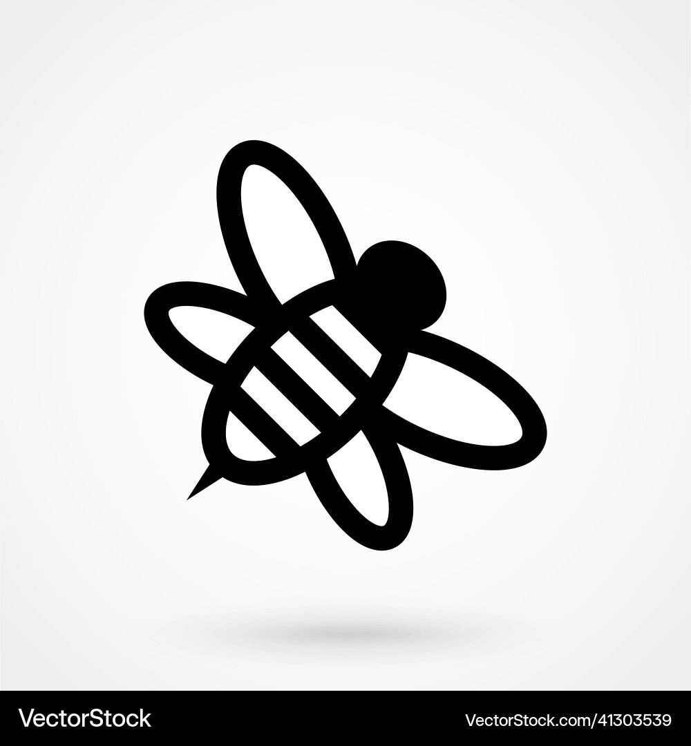Bee icon Royalty Free Vector Image - VectorStock