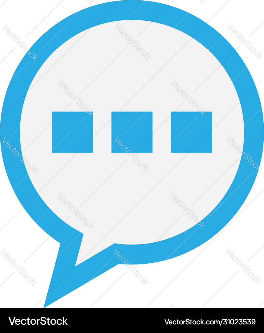 Bubble chat icon Royalty Free Vector Image - VectorStock
