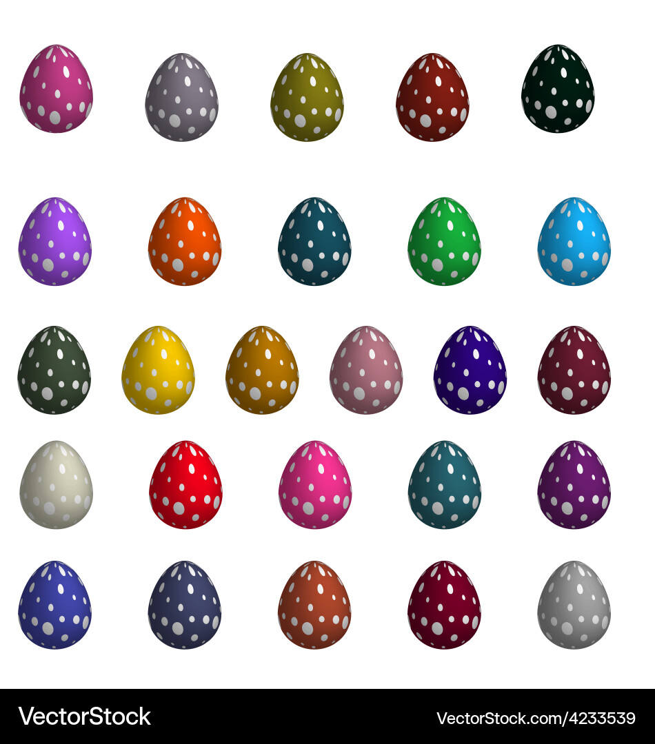 Happy easter eggs Royalty Free Vector Image - VectorStock