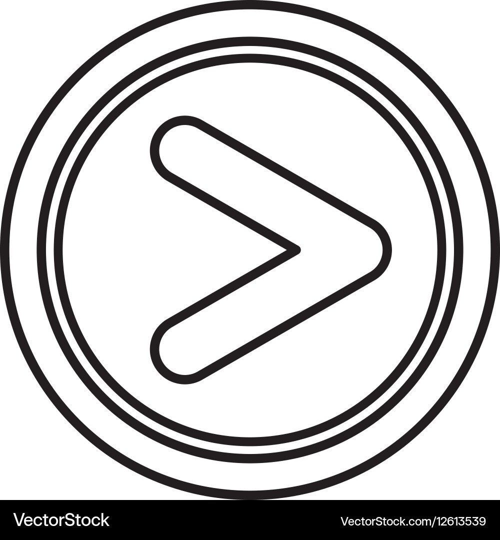 Play button interface icon Royalty Free Vector Image