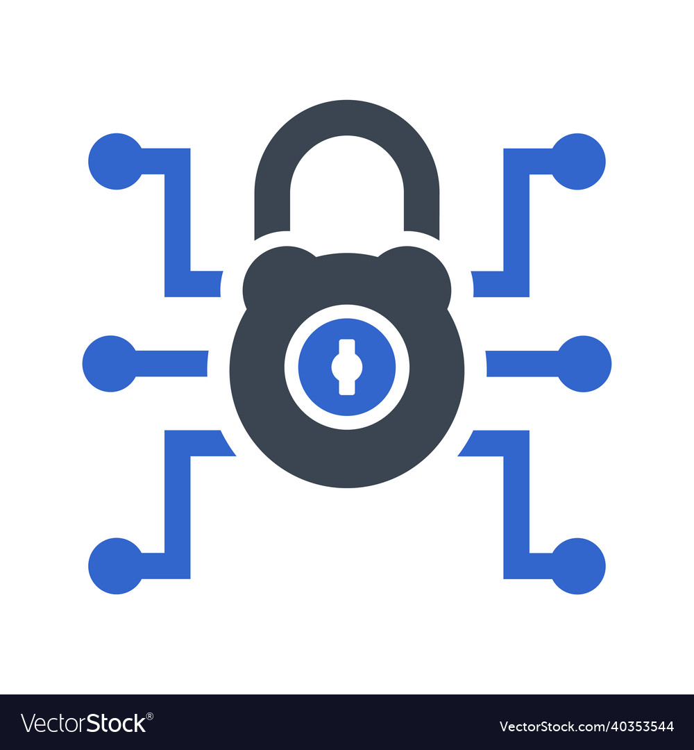 Encryption security icon Royalty Free Vector Image