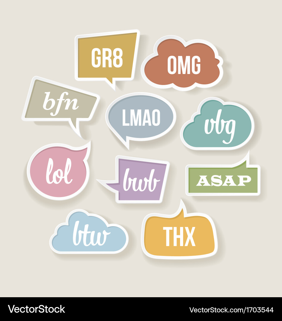 Retro speech bubbles Royalty Free Vector Image