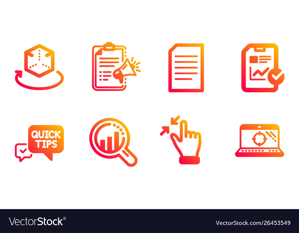 Augmented reality touchscreen gesture and report Vector Image